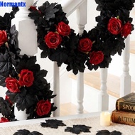 JOYEX Halloween Maple Leaf Rose Vine, Gothic Style Maple Leaves Maple Leaf Garland, Fireplace Lifeli