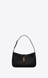 YVES SAINT LAURENT (YSL) MONOGRAM HOBO BAG, LE 5 À 7滑面皮革HOBO手袋