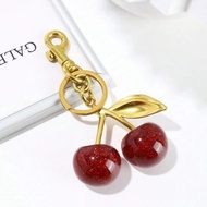 GANTUNGAN Bag Charm Cherry Keychain Bag Keychain Cute Cherry Aesthetic Keychain Bag Charm Cherry Lar