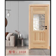 Pintu Kayu Cemara Tersuai Pintu Gaya Antik dan Tingkap Kayu Cemara Pintu Kayu Pepejal Pintu Dalaman 