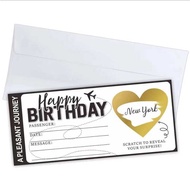 Boarding Pass Scratch Cards DIY Kit - Double Surpr Reveal for Wedding & Birthday, Creative Invitatio