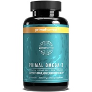 Primal Harvest Omega-3 – 1000mg EPA + DHA – 30 Softgels – Burpless – Heart & Brain Support –