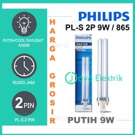 Philips pls pl-s 2P 9 Watt 9W 9W 9Watt White 6500K G23 Fitting - Philips 2 Pin Plug Lamp