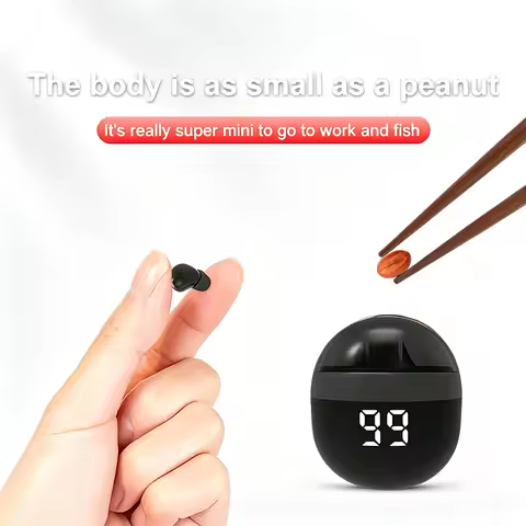 SK18-Mini wireless Bluetooth headphones. Concealed wearing design. Excellent sound quality. Long bat