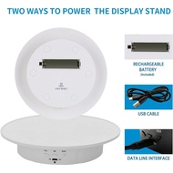JAYEGT Motorized Rotating Display Stand, 7.87inch /17.6lbs Load, 360 Degree Electric Rotating Turnta