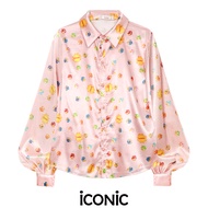 PRE-ORDER 10-14 iCONiC MILKA SHIRT #204092-5 เสื้อเชิ้ต แขนยาว สีชมพู พิมพ์ลาย ลูกอม