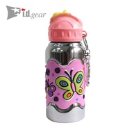 United States [I.d. Gear]] Wide Mouth Stainless Steel Water Bottle Butterfly Fluttering 420cc B-2BST