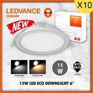 New x10pcs 15W OSRAM LED ECO LEDVANCE DOWNLIGHT 6 inch 6500K Daylight / 4000K Cool White / 3000K War