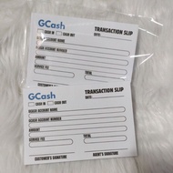 GCASH/PAYMAYA TRANSACTION SLIP - CASH IN/OUT