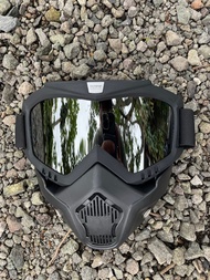 Gogle masker helm dewasa taffSPORT kaca mata googles mask motro retro fullface helm masker Anti glar