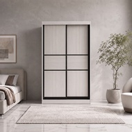 Economic 3.5 x 6 feet Sliding Wardrobe with Anti-Jump Roller
