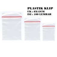 JahWa- Plastic Clip Bag Kp Size 8X12 / 8 X 12 Cm BENING @10 Pack