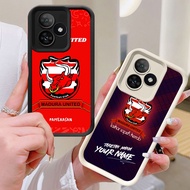 BI87 Madura United FC Casing for Realme GT 6 Narzo N61 NEO6 SE N53 C63 5G White Black