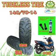 Tubeless Tire 140/70-14 For Honda PCX Tire for Rear Side Free Sealant & 2pcs Tubeless Valve by Maxim