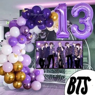Garland Arch Kit BTS Balloons Decorations Birthday Wedding Balloons Girls For Fans Party