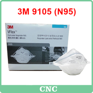 (1pcs) 3M 9105 (N95) V FLEX FOLDABLE PARTICULATE RESPIRATOR (Genuine 3M)