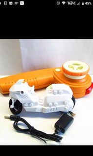 充電式積木(適合lego改裝)遙控電單車2.4GHz(散裝)(穩定2輪直立)(遙控車)(黑白2色)(最多16架同時玩)