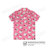 JOHN HENRY รุ่น CUBIC COLLAR BLOCK PATTERN PRINTED SHIRT (PINK) CODE:JH S124MSSRL16 เสื้อเชิ้ตแขนสั้