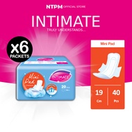 (P79) Intimate Mini Pad Wing 190mm (20's) x 6 Packets - [FREE INTIMATE BAG]