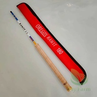 Oregon Rawit Tenkara 180 210 240 270 300 360 Joran Tegek Ruas Pendek Bahan Carbon Action Medium Lent