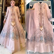 GAMIS SHELLASAUKIA GAMIS DRESS KATUN SET HIJAB ORI BY SHELLASAUKIA