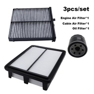 3Pcs Filter Set For MAZDA CX30 CX-30 2.0L 2020 PE Engine Cabin A/C Air Oil Filter Kit Accessories PA
