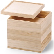 【Direct from Japan】J-kitchens Lacquerware Heavy Box, 3 Tiers, Wooden, 6.5 Inches, Paulownia Frame, W
