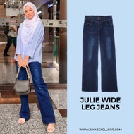 2Wins Julie Wide Leg Jeans Stretchable Light Selesa Ironless