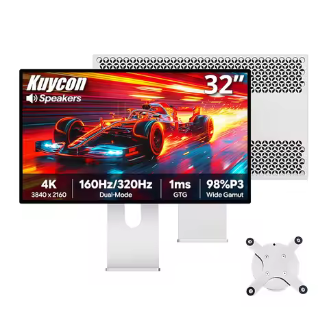 Kuycon P32T 32" 4K UHD(3840x2160) Fast IPS Gaming Monitor Glossy Built-in Speakers Display Dual-Mode