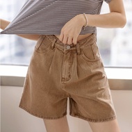 Ob Design Women Casual High Waist Denim Shorts Pants Plus Size TWD