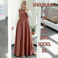 KEMEJA Women's gamis dress SML XL XXL XXXL 5L FASHION MUSLIM DAYANA MAXI JUMBO CHEAP R2R9 Cheap Wome