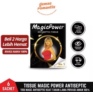 TISSUE SUPER MAGIC MAN / TISU SUPER AJAIB UNTUK PRIA / TISU MAGIC LAKI LAKI BOX ISI 6 SACHET