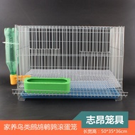 Rutin Chicken Breeding Cage Small Roll-out Egg Quail Cage Family Breeding Chicken Bird Partridge Pigeon Parrot Egg Laying Cage