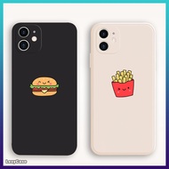 HP Case Burger Fries SM378 Oppo A5S A12 A15 A16 A57 A17 A16E A16K A54 A55 A53 A3S A11K A31 A36 A52 A
