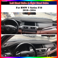 For BMW 5 Series F10 2010-2016 20i 525i 530i 535 Suede Leather Dashmat Dashboard Cover Pad Dash Mat 
