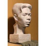 Plaster statue of exam preparation for block V-H. Plaster Statue, Exam Preparation Statue. Code TV.T