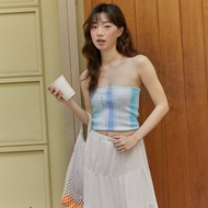 Fluid Blue Tube Top - The Summer Project / เกาะอก ทะเล