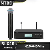 BLX4R ไมโครโฟนไร้สายแบบมืออาชีพ BLX24 BETA58 610-640MHz พร้อมตัวรับสัญญาณ BLX24 PG58 1ช่องสำหรับการแ
