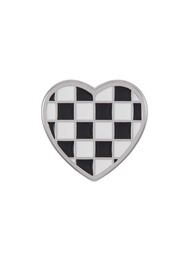 CROCS CHECKERBOARD HEART JIBBITZ CHARM