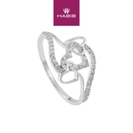 HABIB Diamond Ring in 375/9K White Gold 271301224