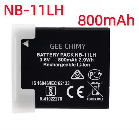 High qualit 800mAh NB-11LH NB-11L Camera Battery or Charger For Canon PowerShot A3400 A3500 A4000 SX