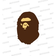 Bape Sticker | Waterproof Vinyl Sticker + Lamination