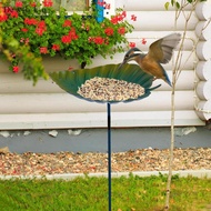 [Devoko] Garden Metal Bird Bath Bird Bath Bowl with Garden Stake for Outdoor Garden