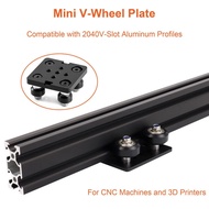 1PC  V-slot 2040 Black Anodized Aluminum Profile EU Standard  Extrusion 100-800mm Linear Rail for CN