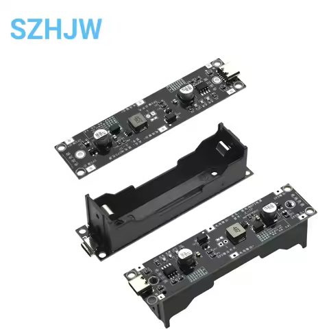 5V 9V 12V Type-C 18650 Lithium Battery Boost Step Up Module UPS Uninterruptible Power Supply Charge 