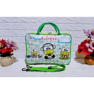 Tas Travel Bag Koper Kanvas Karakter Jumbo Multifungsi Premium