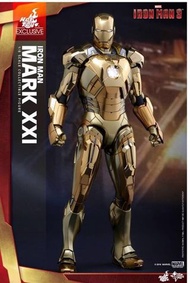 Hottoys Iron Man Mark 21 Midas mms208 連啡盒（不是Disney  version ,不是diecast )