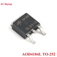 10Pcs/5pcs AOD4184 D4184 AOD4184L TO-252 N-channel 40V/50A SMD MOSFET MOS Tube FET Field-effect Tran