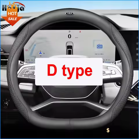 Leather Car Steering Wheel Cover for JAC JS3 JS2 T8 PRO T6 T9 2015 -2019 2020 2021 2022 2023 2024 20