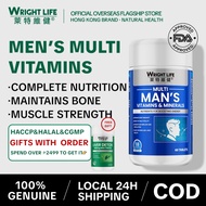WRIGHT LIFE Vitamin B Complex for Men Multivitamin Support Energy & Nervous System Health Supplement